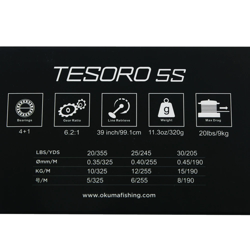 Okuma Tesoro TSR-5S High Speed Star Drag OH Boat Reel 4 Okuma Tesoro TSR-5S High Speed Star Drag OH Boat Reel - Image 2