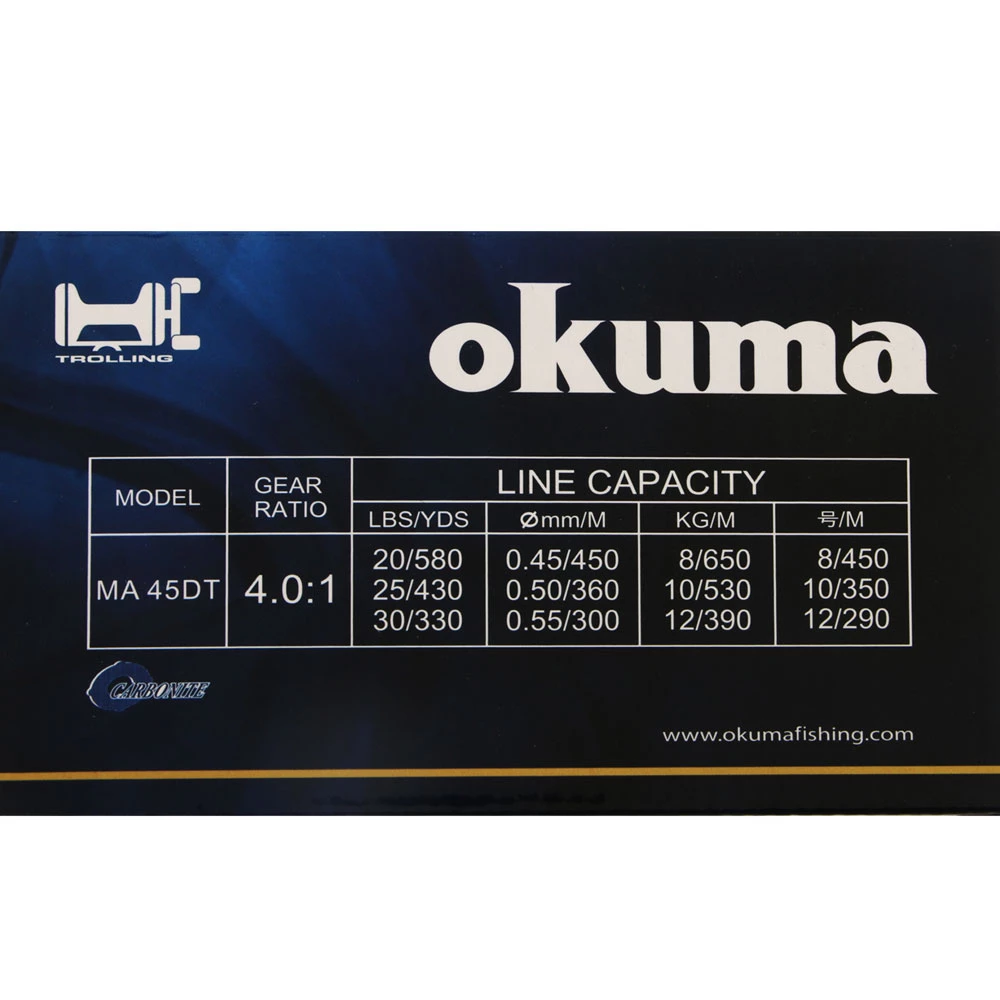 Okuma Magda Pro 45 Line Counter Trolling Reel With 100yd Lead Line 4 Okuma Magda Pro 45 Line Counter Trolling Reel With 100yd Lead Line - Image 2