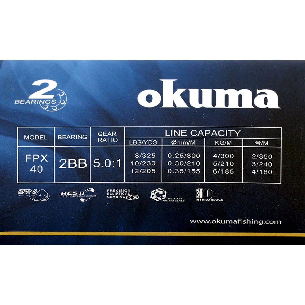 Okuma Fina Pro XP 40 Spinning Reel With Braid 4 Okuma Fina Pro XP 40 Spinning Reel With Braid - Image 2