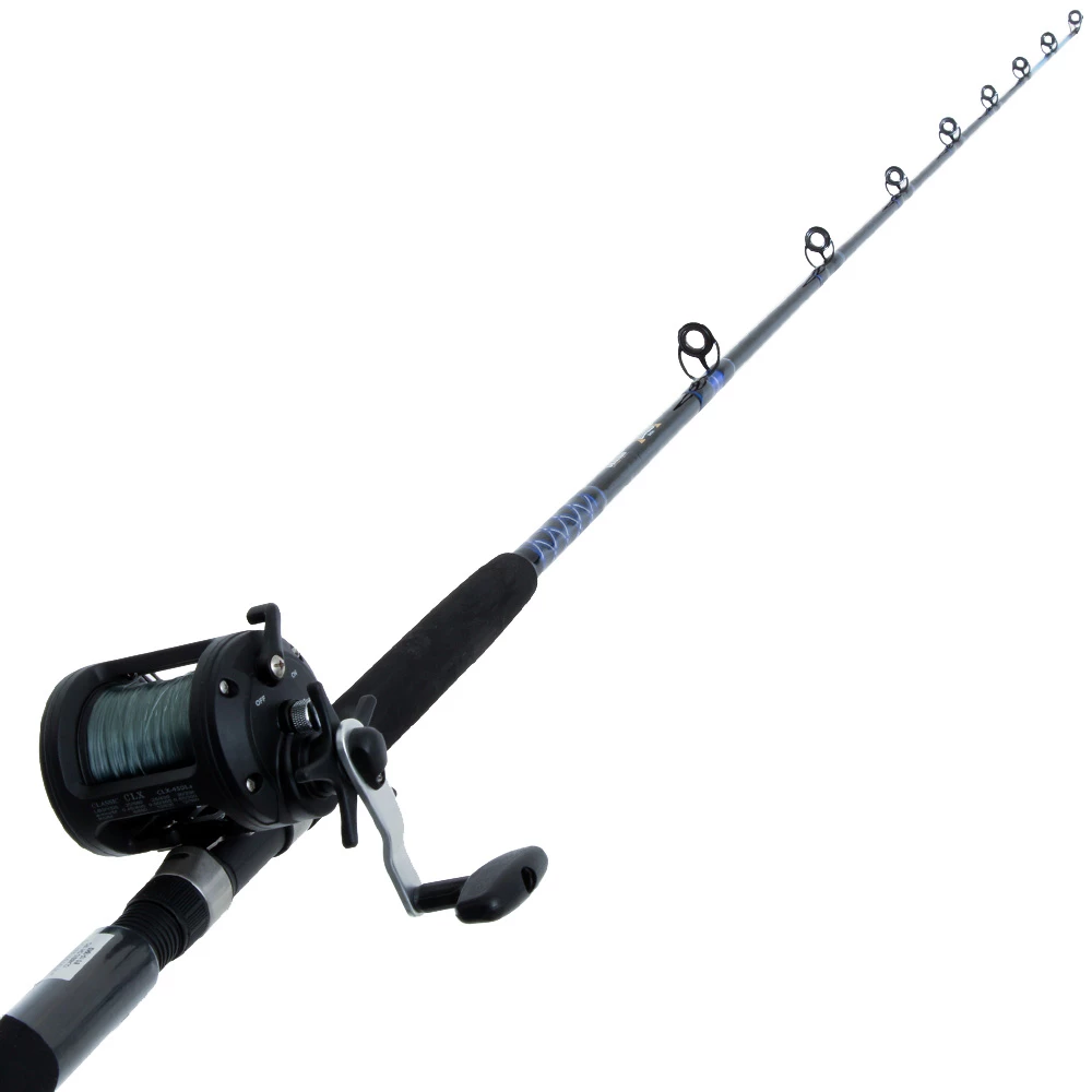 Okuma Classic CLX450 Levelwind Overhead Boat Combo With Line 6ft 10-15kg 1pc 3 Okuma Classic CLX450 Levelwind Overhead Boat Combo With Line 6ft 10-15kg 1pc