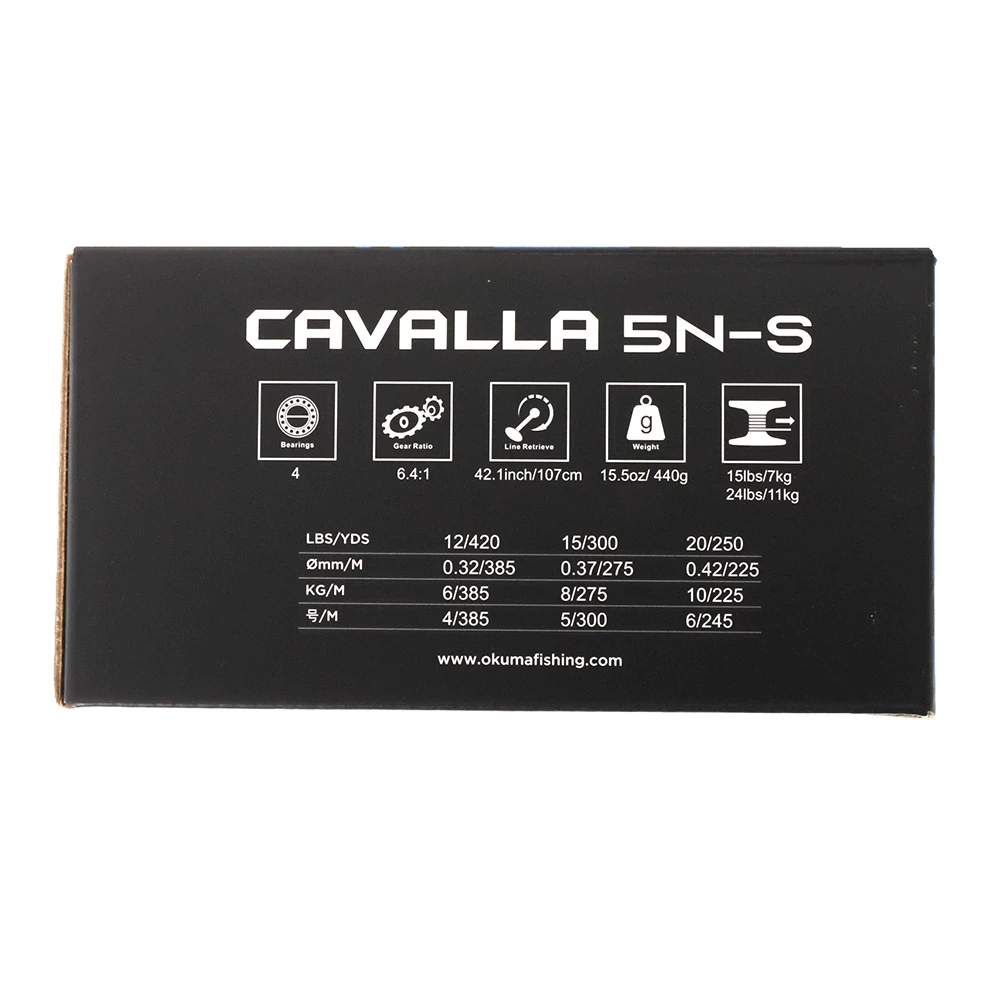 Okuma Cavalla 5N-S Single Speed Overhead Lever Drag Reel 4 Okuma Cavalla 5N-S Single Speed Overhead Lever Drag Reel - Image 2