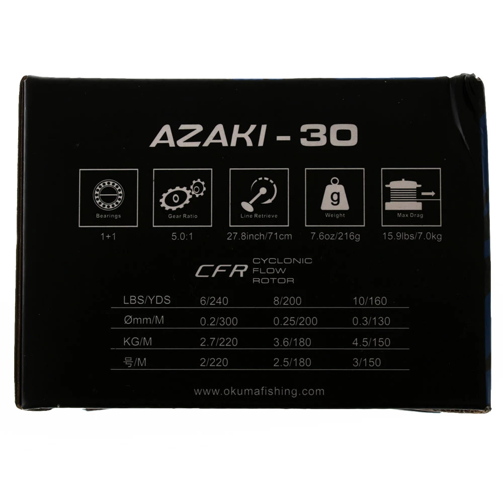 Okuma 30B Azaki Spinning Reel With Braid 4 Okuma 30B Azaki Spinning Reel With Braid - Image 2