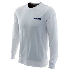 Okuma Dorado Quick Dry Mens Long Sleeve Shirt White 3XL