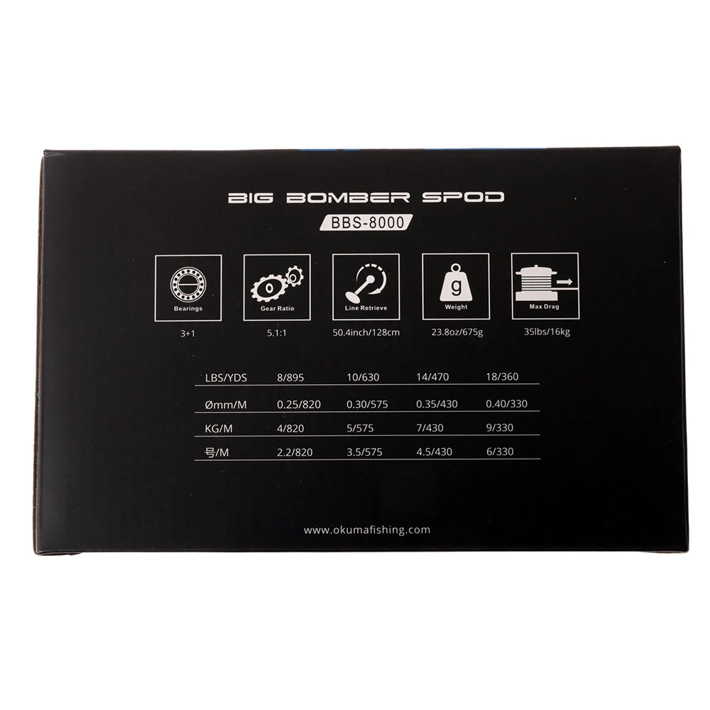 Okuma Big Bomber 8000S Surf Reel 4 Okuma Big Bomber 8000S Surf Reel - Image 2