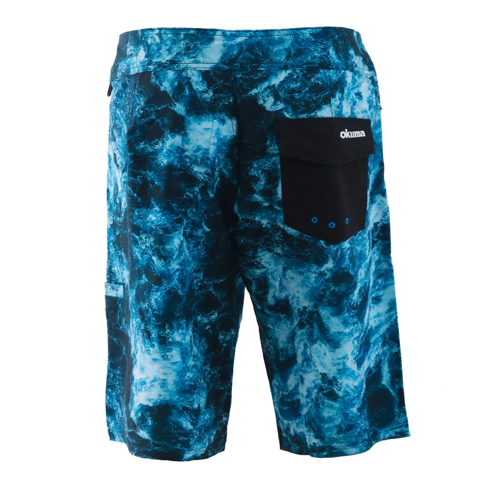 Okuma Fishing Mens Shorts Ocean Waves 3 Okuma Fishing Mens Shorts Ocean Waves - Image 2