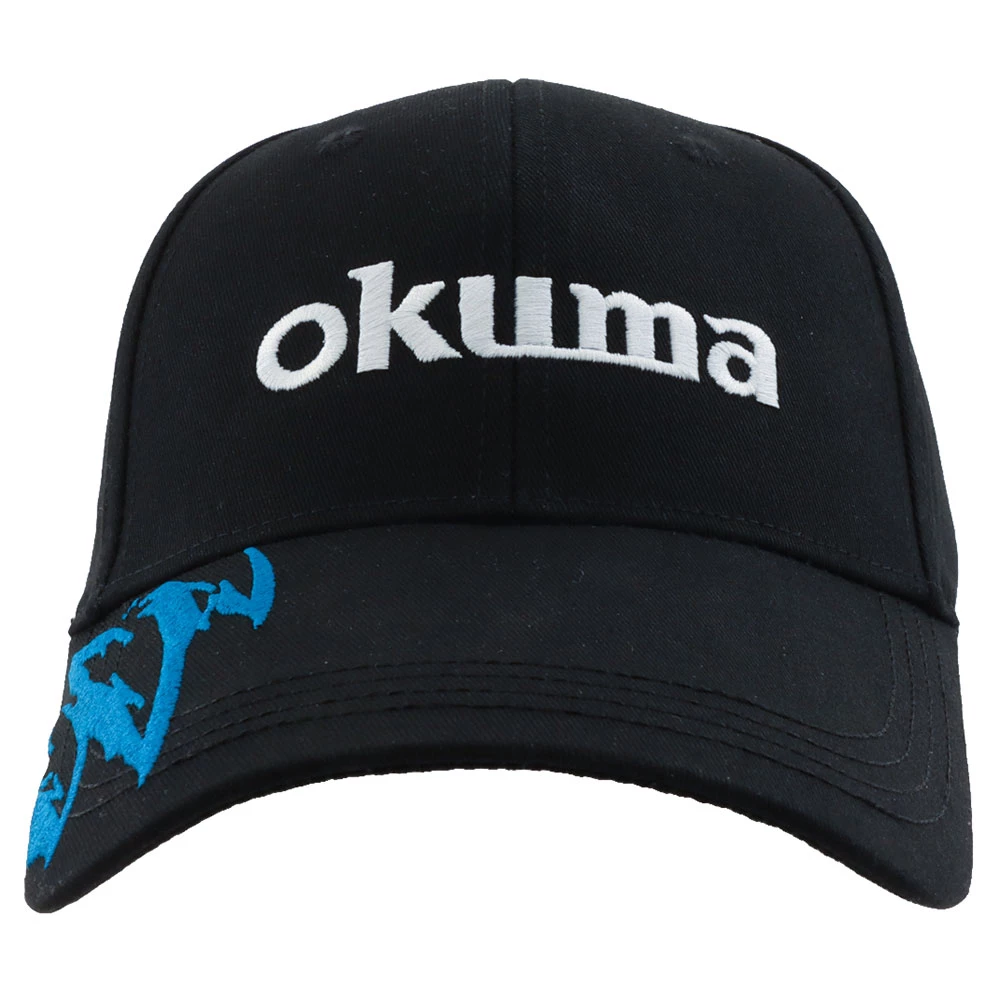 Okuma Motif Cotton Cap Black 3 Okuma Motif Cotton Cap Black