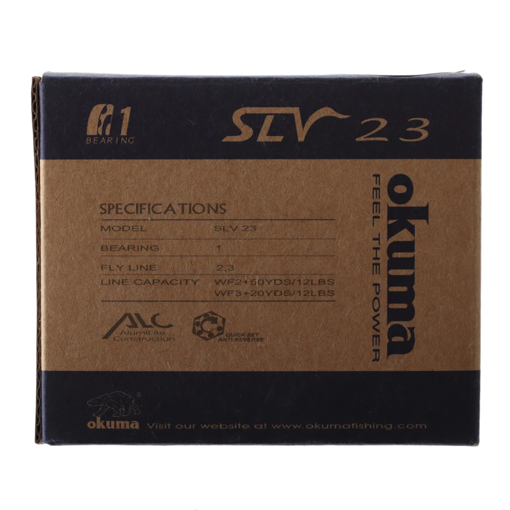 Okuma SLV 2/3 Large Arbor Alumilite Fly Reel 4 Okuma SLV 2/3 Large Arbor Alumilite Fly Reel - Image 2