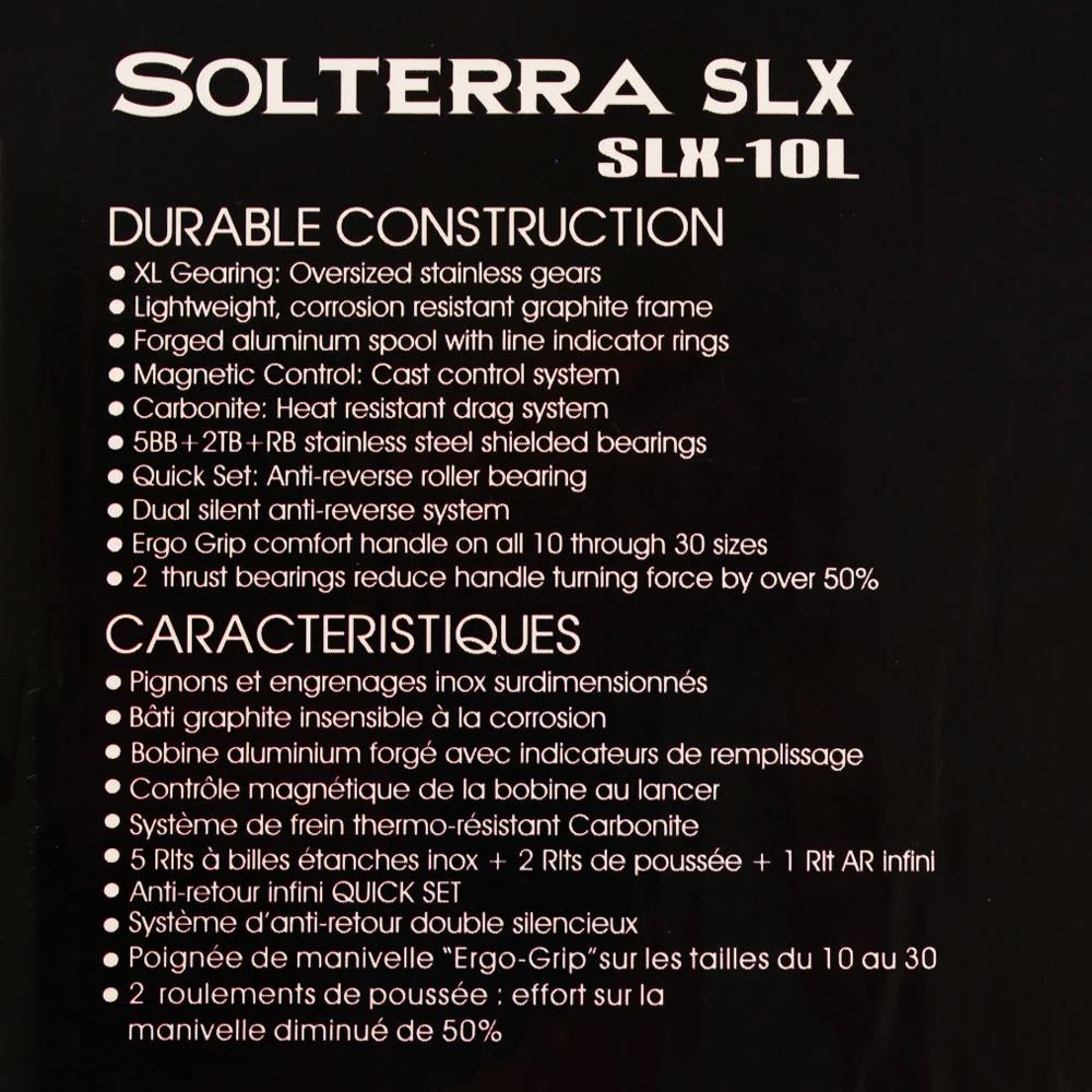 Okuma Solterra SLX 10L Level Wind Reel 5 Okuma Solterra SLX 10L Level Wind Reel - Image 3