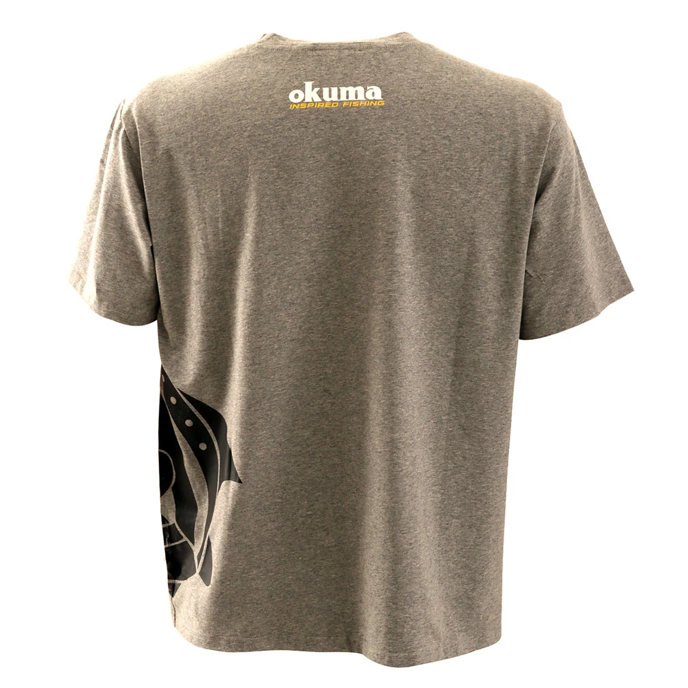 Okuma T-Shirt Salmon Grey 4 Okuma T-Shirt Salmon Grey - Image 2