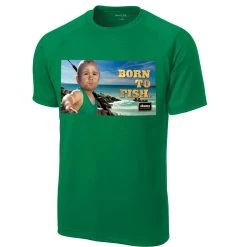 Okuma Born To Fish T-Shirt Green Baby