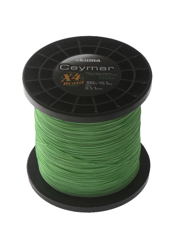Okuma Ceymar X4 Braid Green 1000m 100lb 2 Okuma Ceymar X4 Braid Green 1000m 100lb