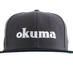 Okuma Black Flat Peaked Cap -Okuma Sale Store okaflatcap 1