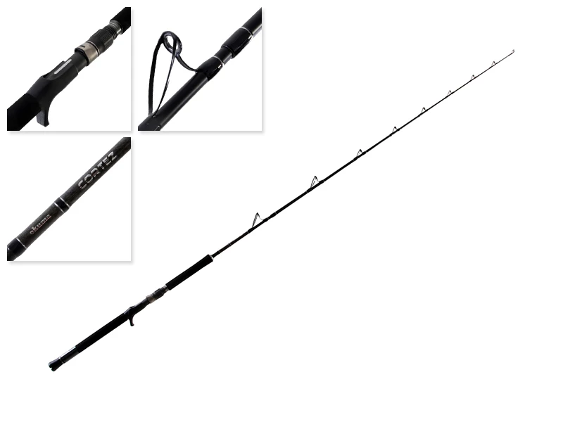 Okuma Cortez Overhead Boat Rod Red 6ft 6in 10-15kg 2pc 3 Okuma Cortez Overhead Boat Rod Red 6ft 6in 10-15kg 2pc