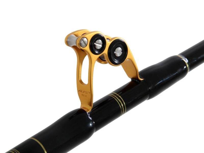 Okuma Makaira Stand-Up Game Rod With ALPS Bearing Rollers Black/Gold 5ft 8in 24kg 1pc 3 Okuma Makaira Stand-Up Game Rod With ALPS Bearing Rollers Black/Gold 5ft 8in 24kg 1pc